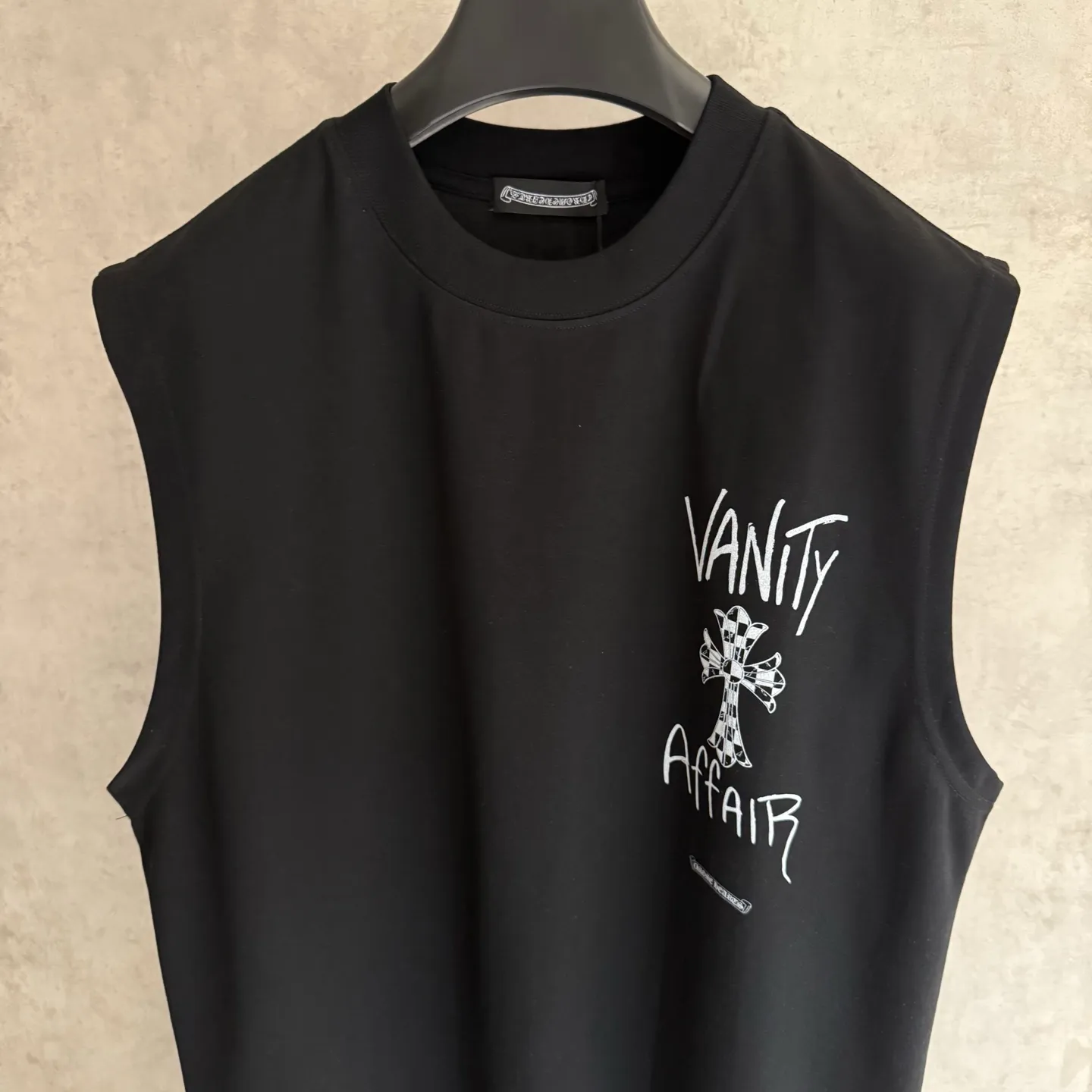 🅿️200 [Strict quality control] CH Croixin's new tank top T-shirt. The fabric is made of 280 grams of high-quality long-staple cotton blend. It is soft and breathable while retaining the original support. Digital direct injection process is used on the front and back to restore the color of the pattern itself. Black and white 2 colors. Size: S-XL